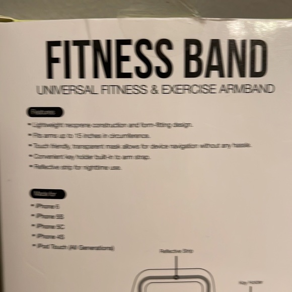 Fitness Band Universal Fitness & Exercise Armband  15" Apple - iPhone Lime Green - Picture 3 of 7